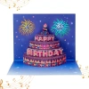 Sparkling Birthday Cake Pop-Up Card with Lights and Music