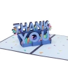 Tarjeta de felicitación pop-up 3D de lujo Gracias