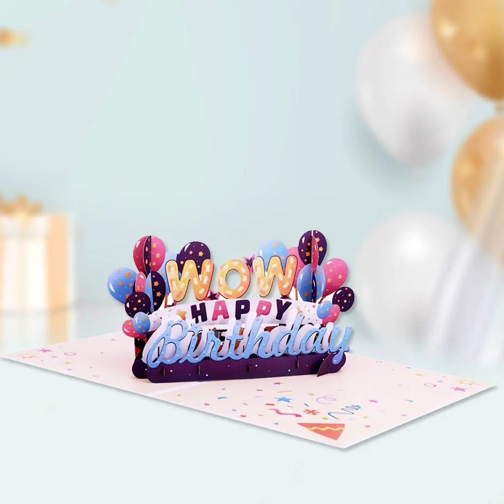 Happy Birthday Celebration Pop-Up Card