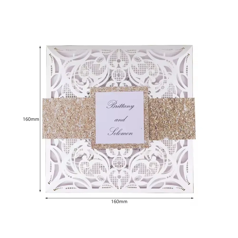 Wedding Laser Cut Handmade Card