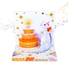 Cute Blowable Light-Up Musical Birthday Pop-Up Card