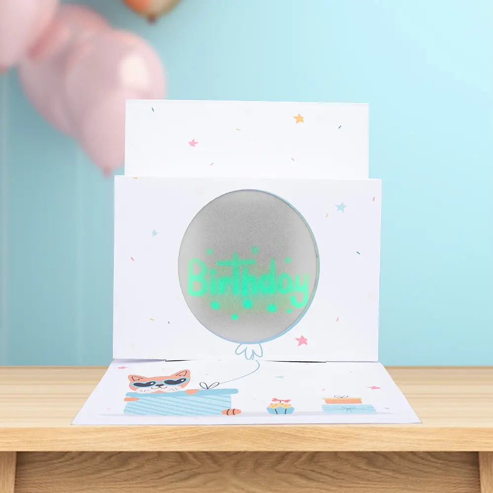 Musical Birthday Card with Light