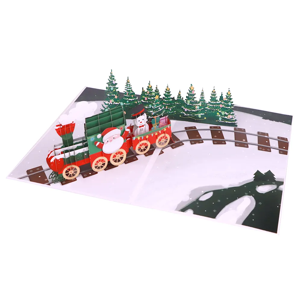 Christmas Train Pop Up Card