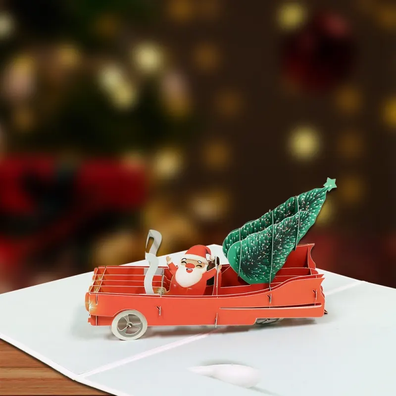 Santa Claus Christams Pop Up Card