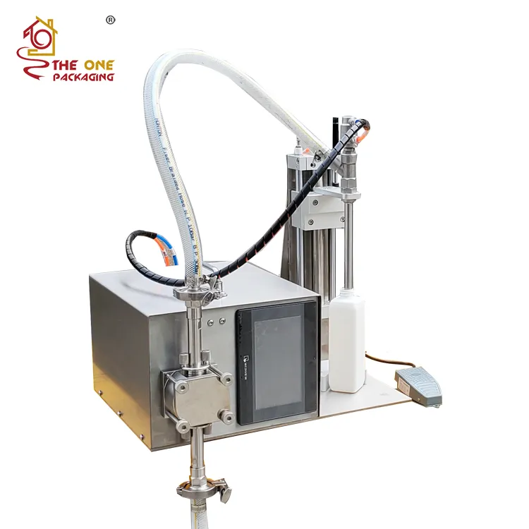 Single Pneumatic Filling Nozzle Digital Gear Pump Filling Machine with Lift Nozzle TODF-100QL