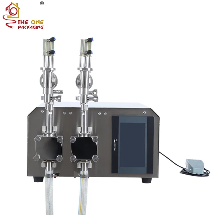 Two Pneumatic Filling Nozzles Digital Gear Pump Filling Machine TODF-200Q