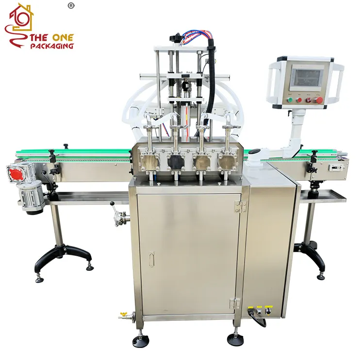 Automatic Four Nozzles Digital Gear Pump Overflow Filling Machine TOADF-400F