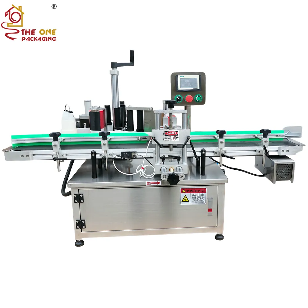 Desktop Automatic Round Bottle Labeling Machine with Belt TORL-200B ...
