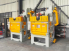 What types of surface treatment are crawler shot blasting machines used for?