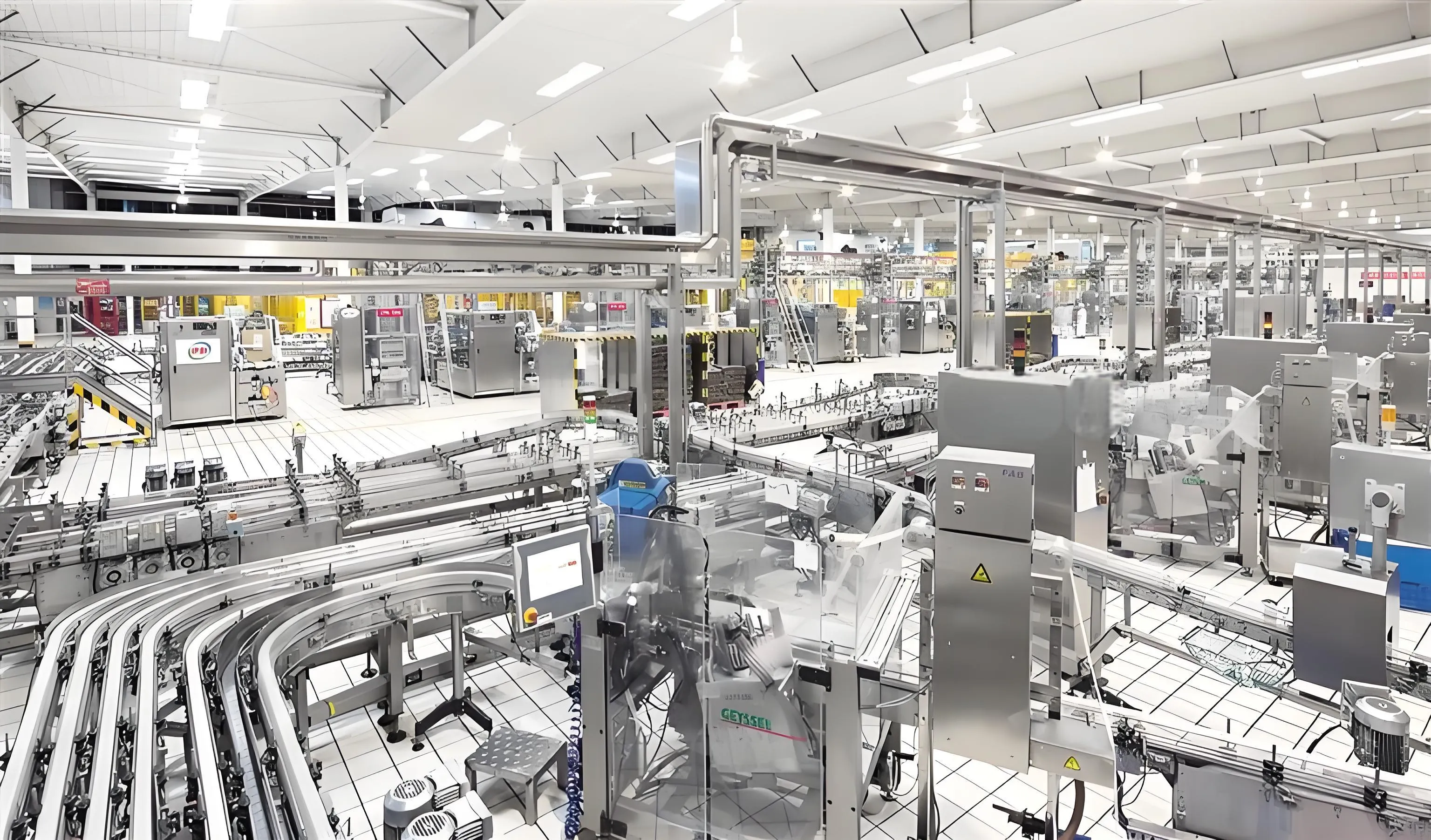 Línea de producción de leche