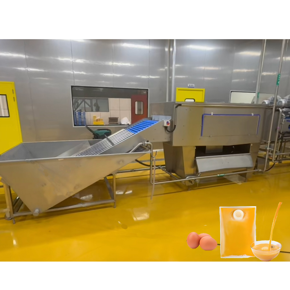 Efficient sterilization and separation of egg yolk/protein in egg liquid process line