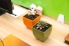 Bamboo Fibre Square Flower Pot