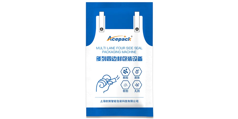 Multi-lane four-side sealing packaging machine