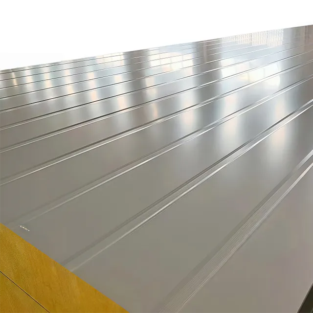 Fireproof Rockwool Sandwich Panel For Exterior Wall