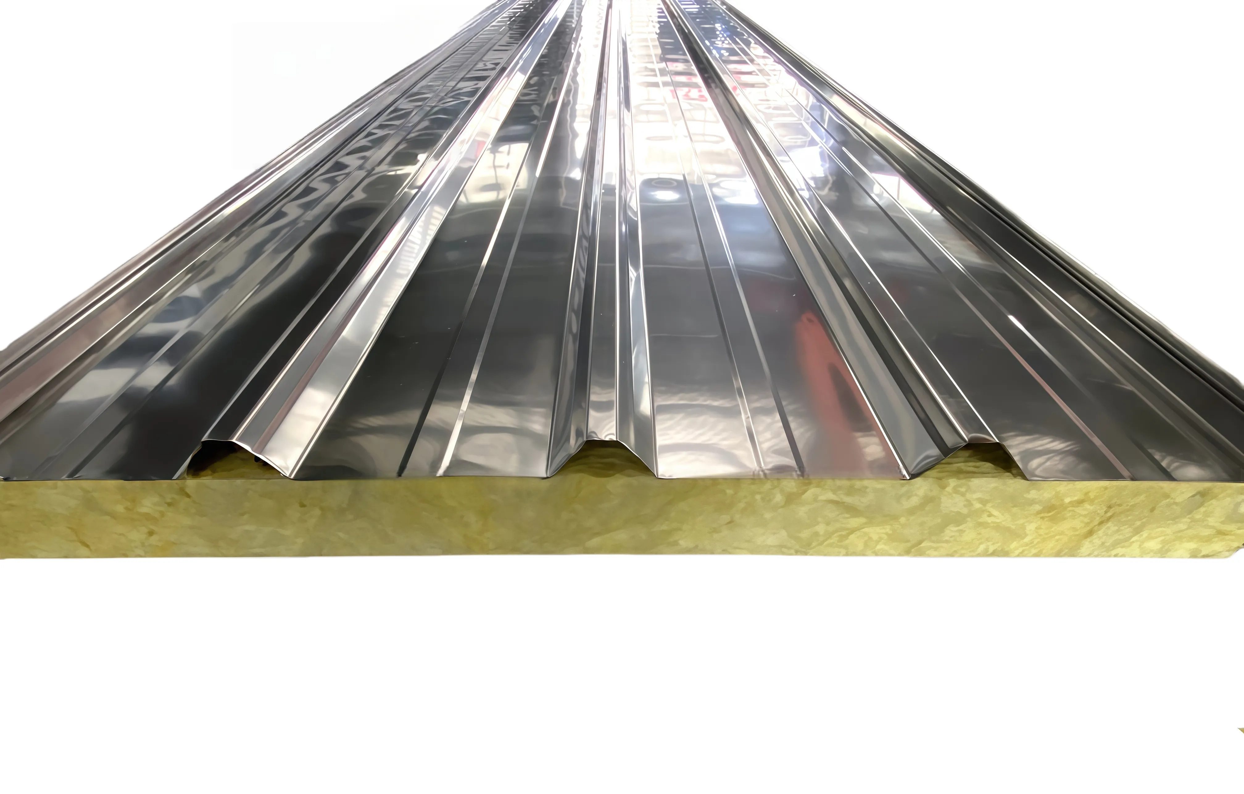 Fireproof Corrugated Rockwool Sandwich Panel for Roof