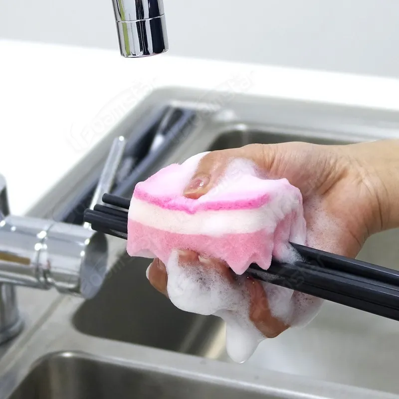 Colorful Wave Sponge Scourer