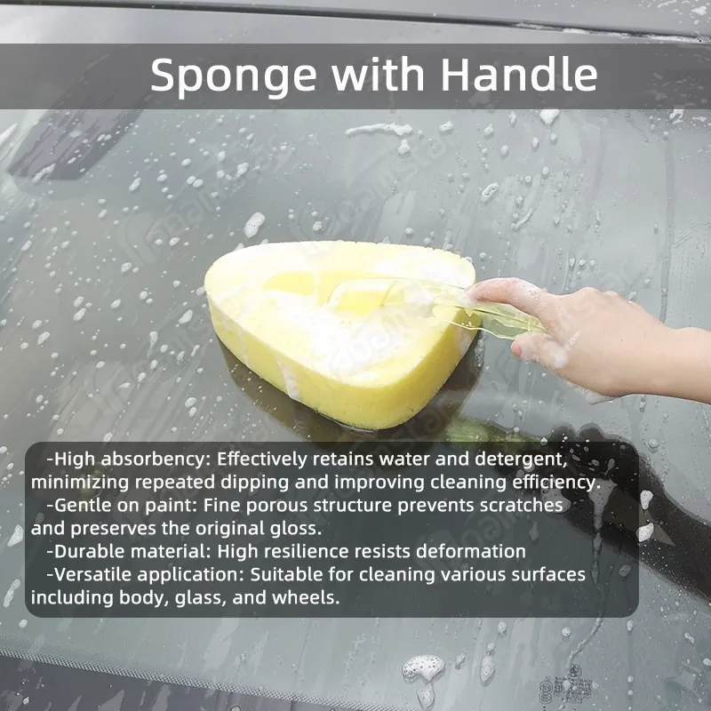 Car Wash Sponge with Handle
