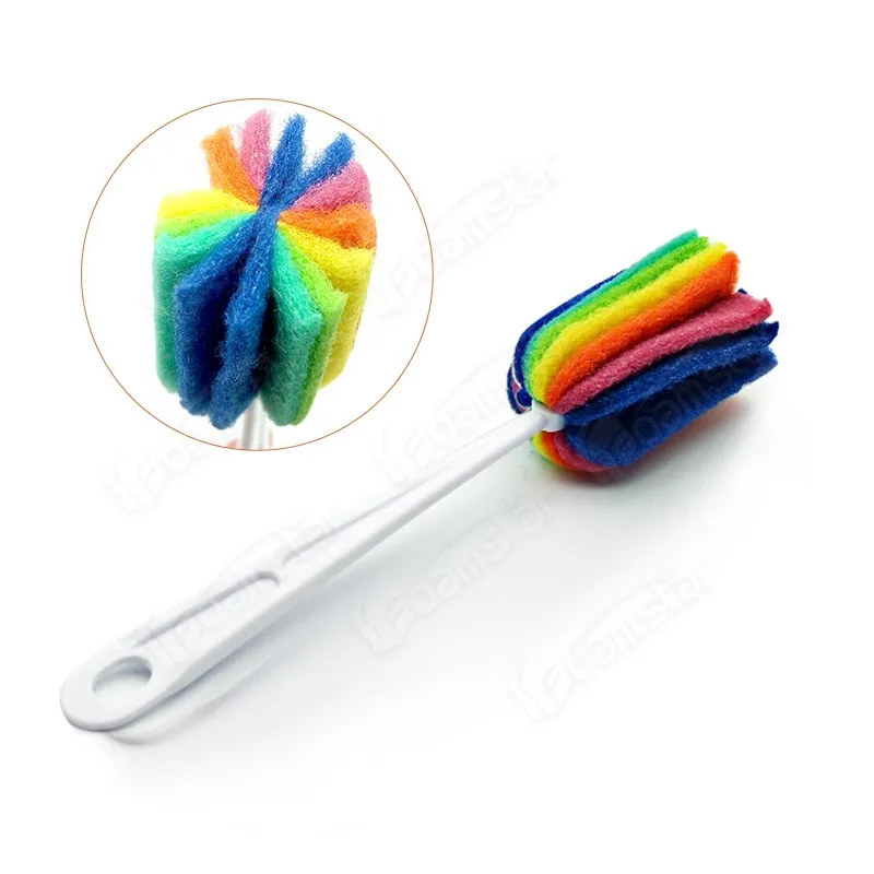 فرشاة زجاجة الإسفنج