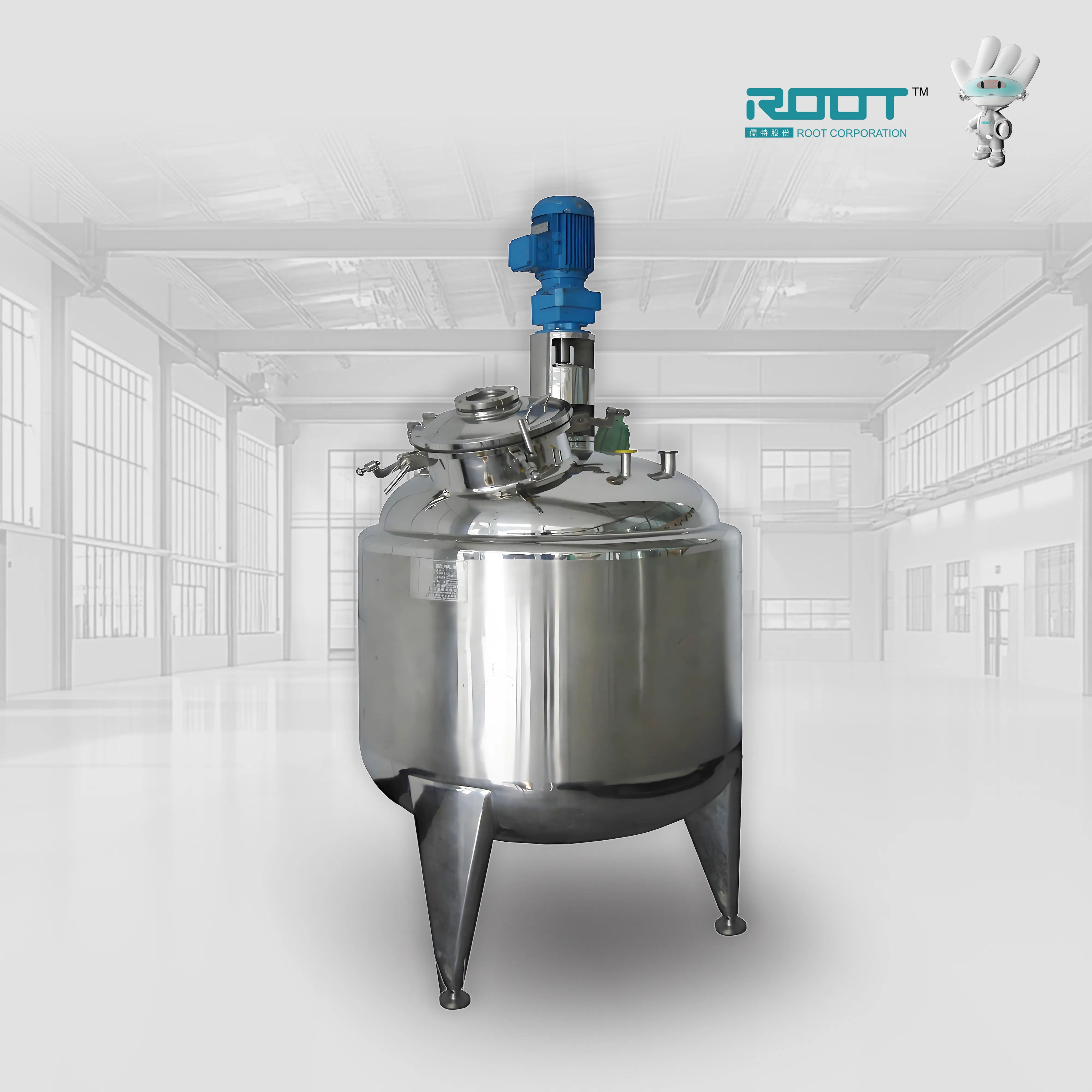 Marmita de Agitación con Cinta Helicoidal