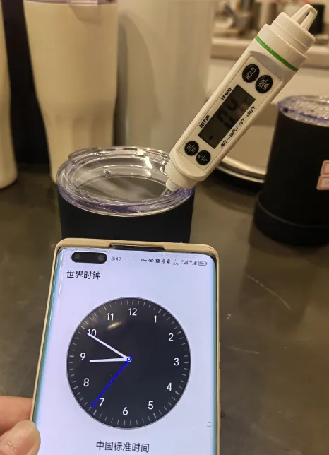 Technician conducting photometric test