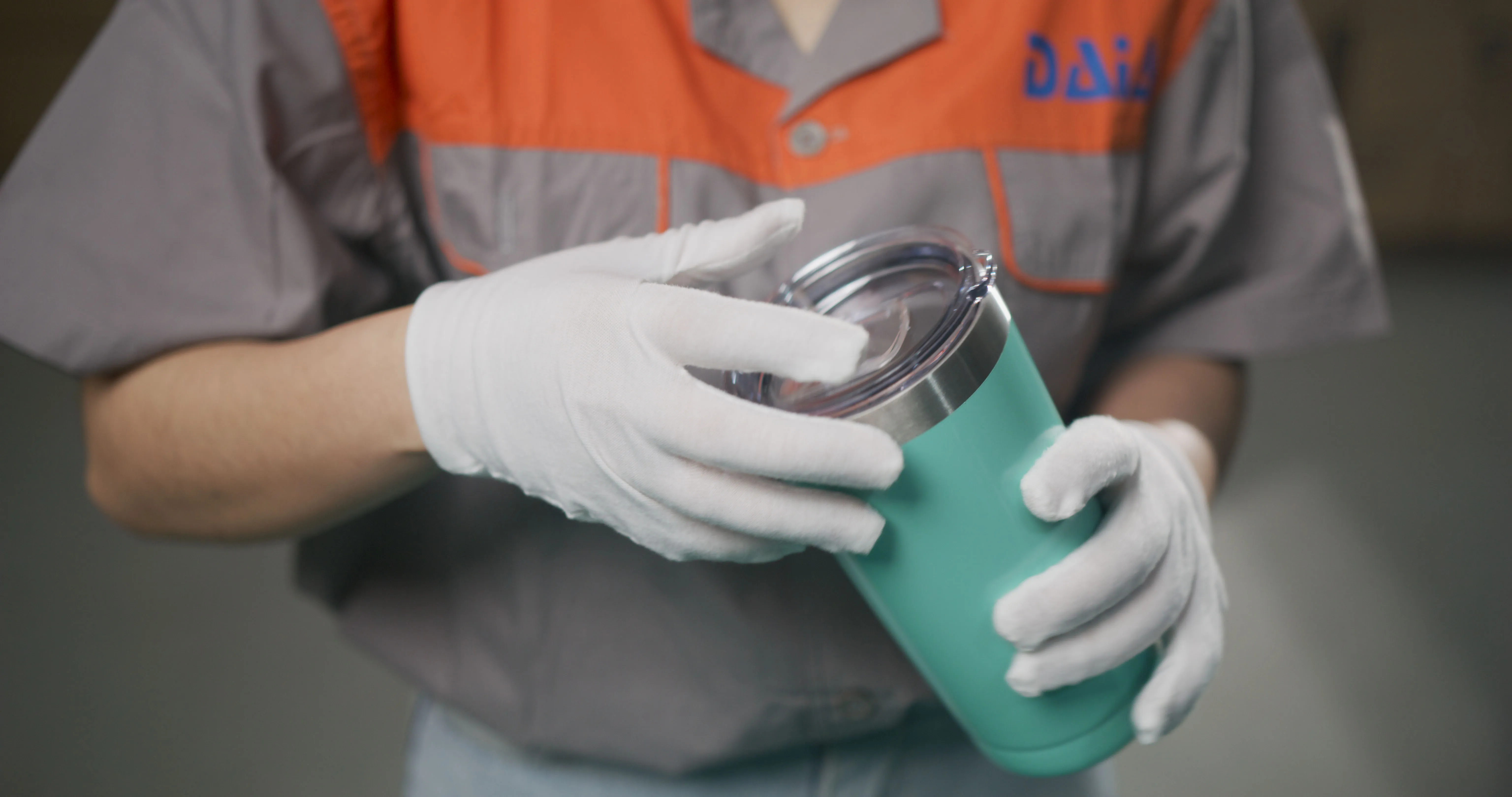 Technician conducting photometric test