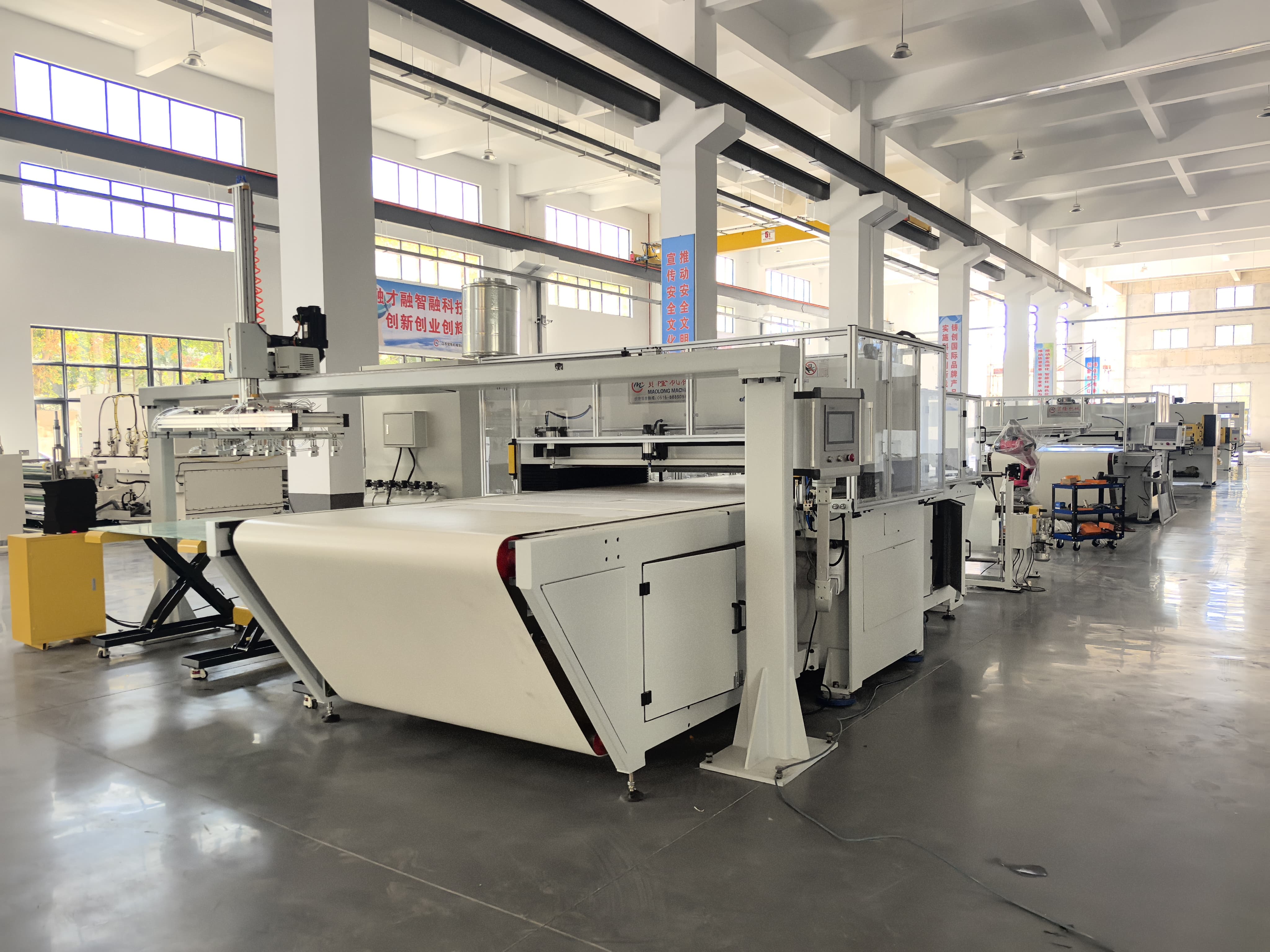 Automatic Conveyor Beam Press For Aerogel Felt and New Energy Battery Insulation Film