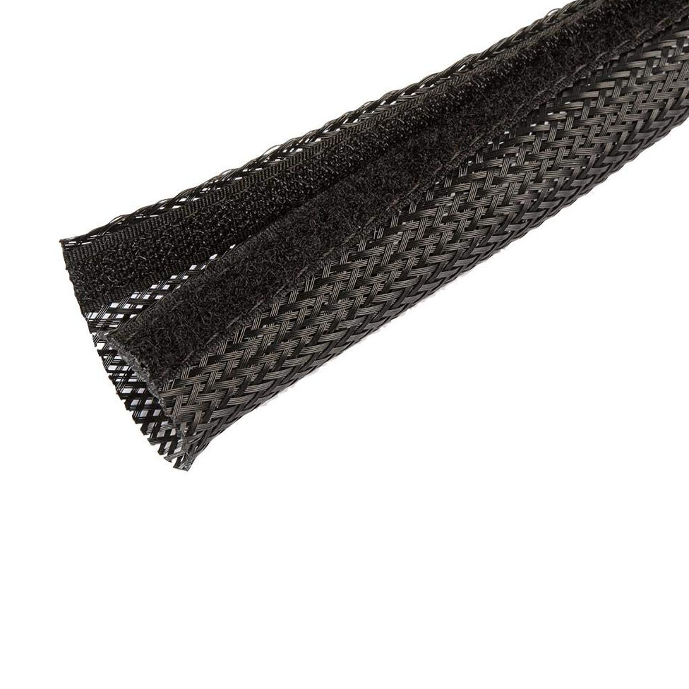 Hook and loop velcro cable sleeve wrap