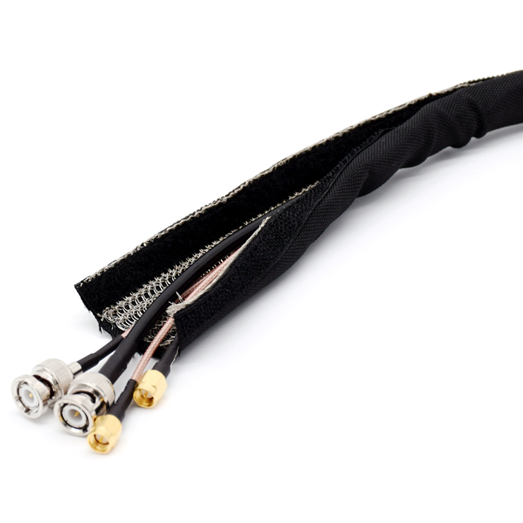 Industrial velcro EMI wire harness sleeving