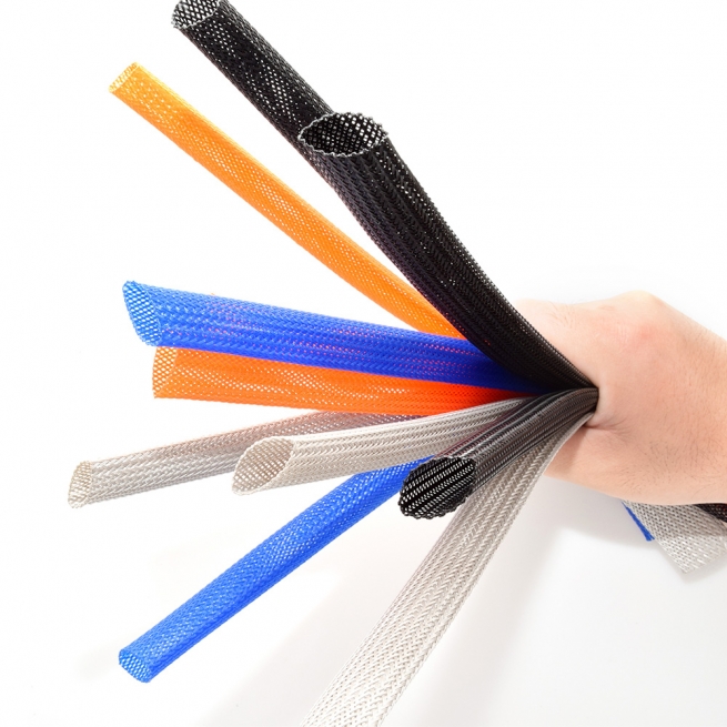 PET Colored Expandable Braided Sleeving