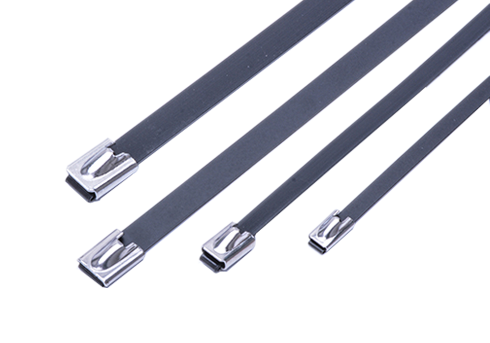 Black PVC Coated Stainless Steel Cable Ties