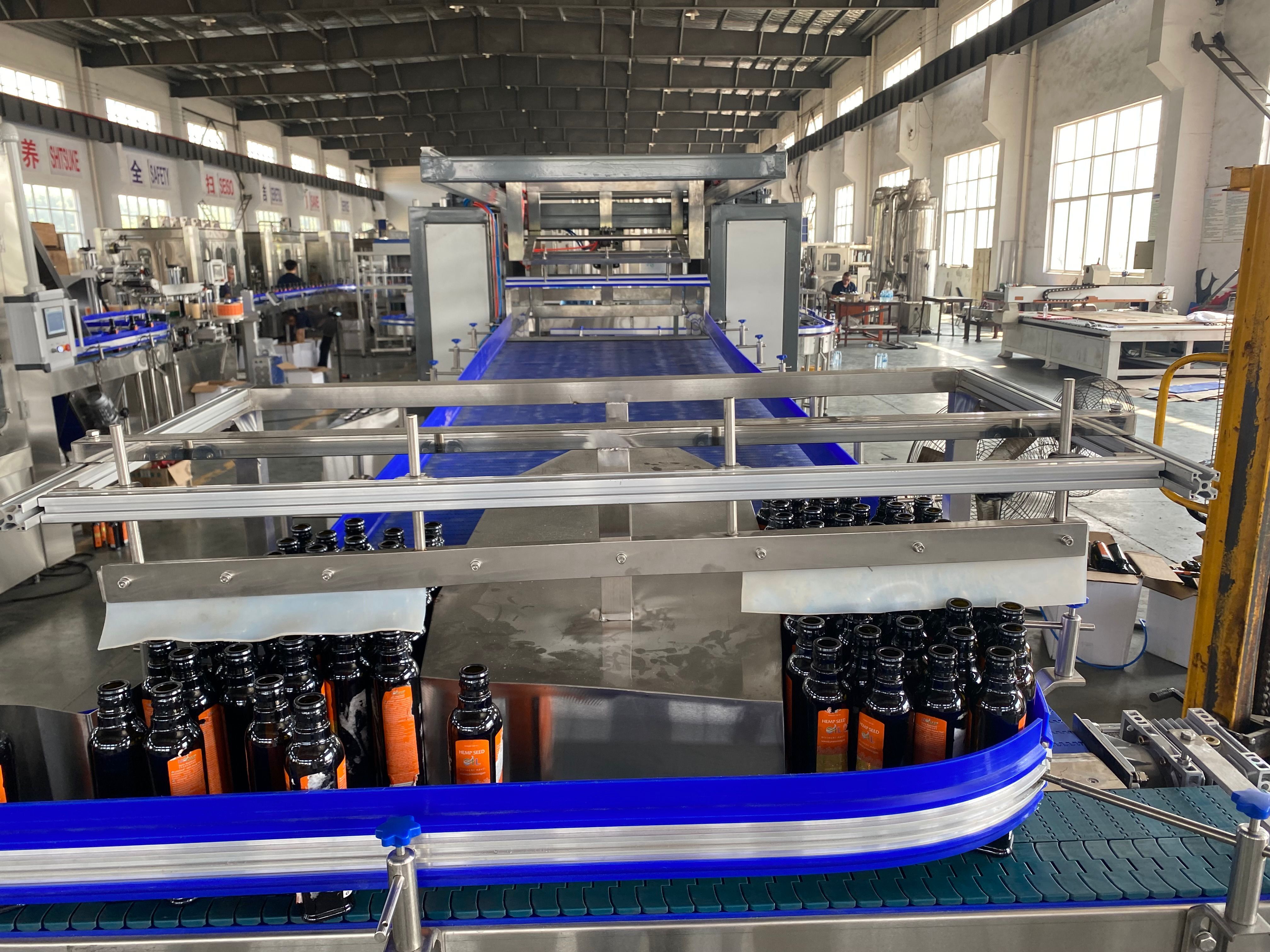Production of glass bottle beverage line completed