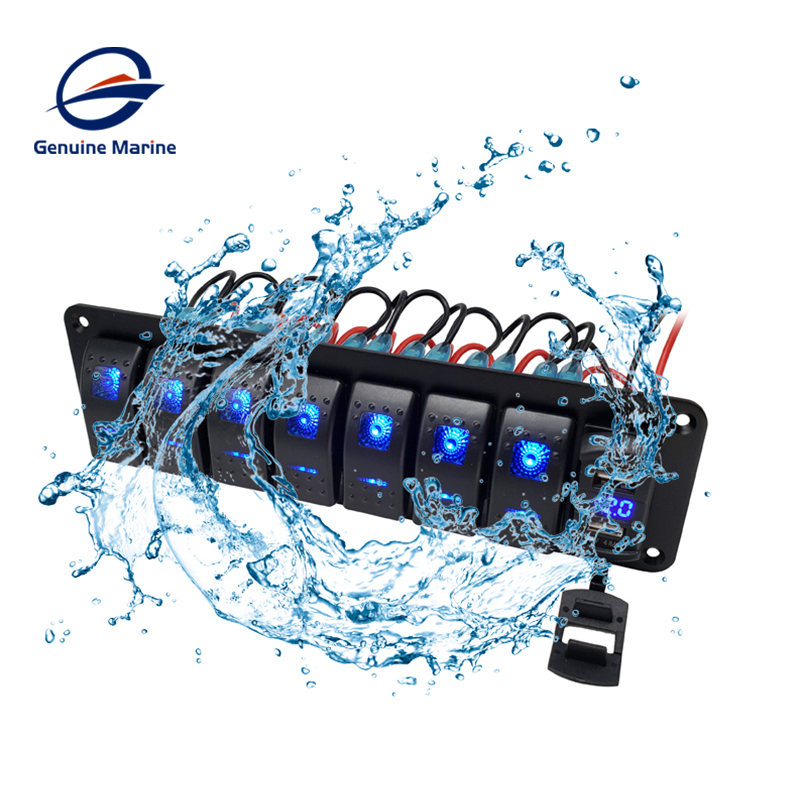 Switch Panel-7 Gangs With USB Charger