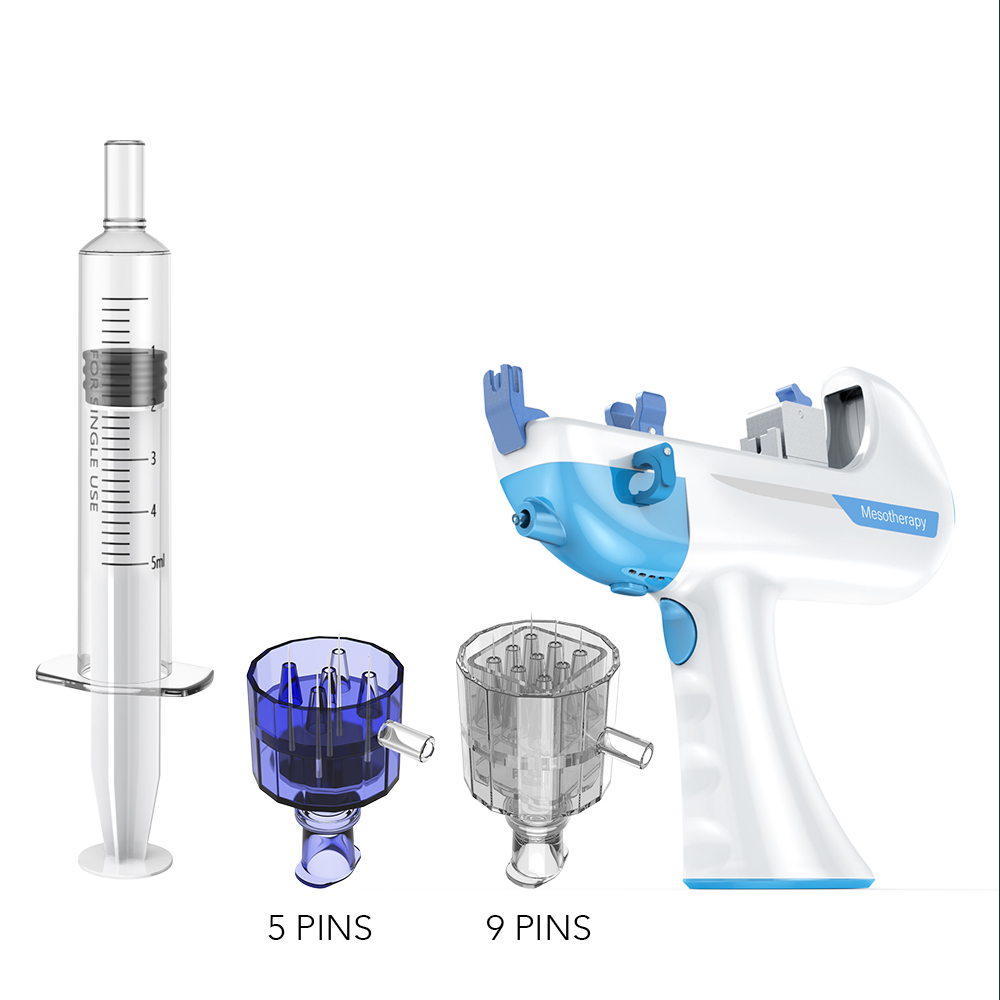 OstarBeauty Factory Meso Therapy Gun Với 5 Và 9 Kim Điều Trị Tiêm