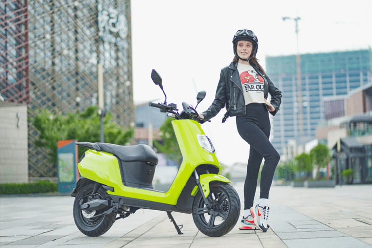 2000W Electric Moped - DJ green