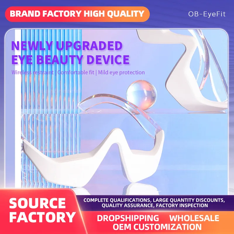 Dr.bioled EMS Mikrostrom-Rotlicht-LED-Therapie-Augenbrillen-Masken-Massagegerät für die Augenpflege