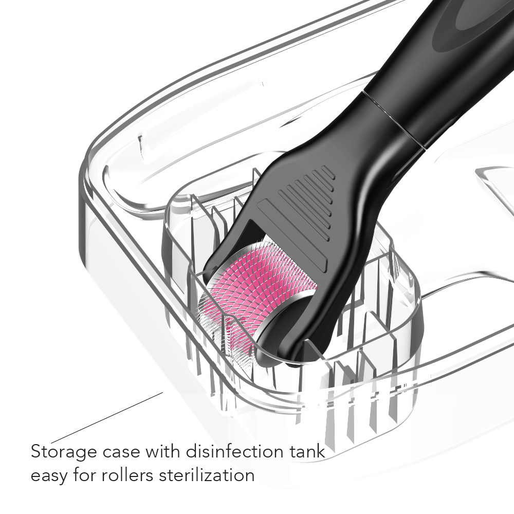 Ensemble de rouleaux derma à microneedles en titane 5 en 1 pour l'élimination des vergetures de la peau