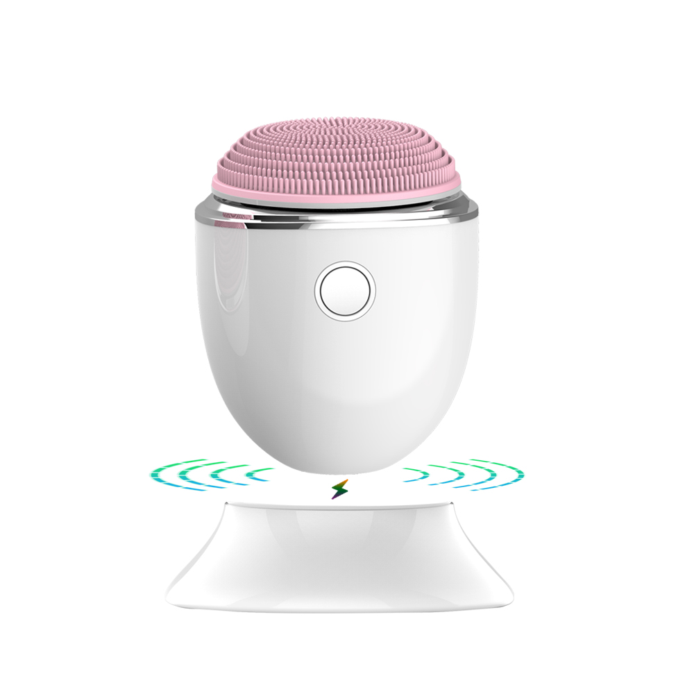 Puissant Brosse de nettoyage facial électrique avec 2 têtes en silicone Outil de beauté