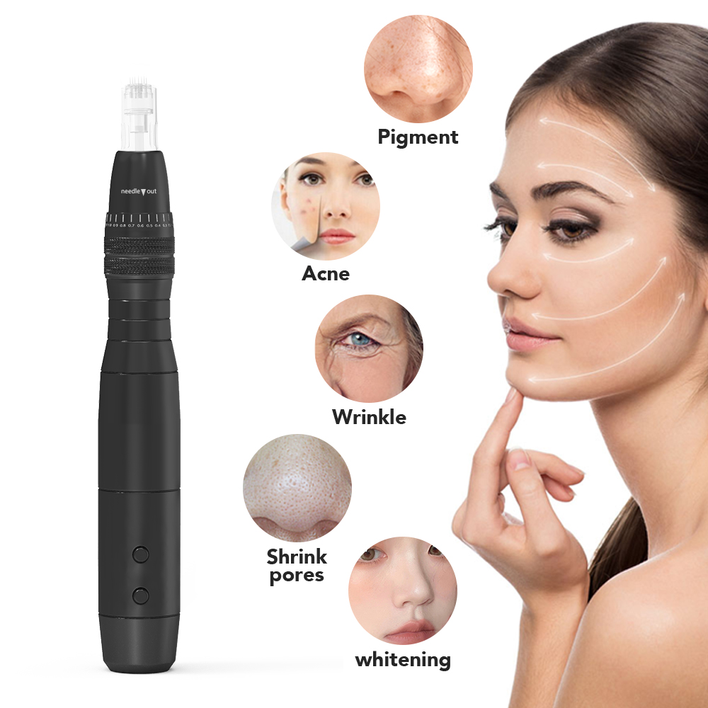 Thiết bị Microneedling LED được cung cấp năng lượng, Dermapen sạc lại để loại bỏ mụn và vết rạn da