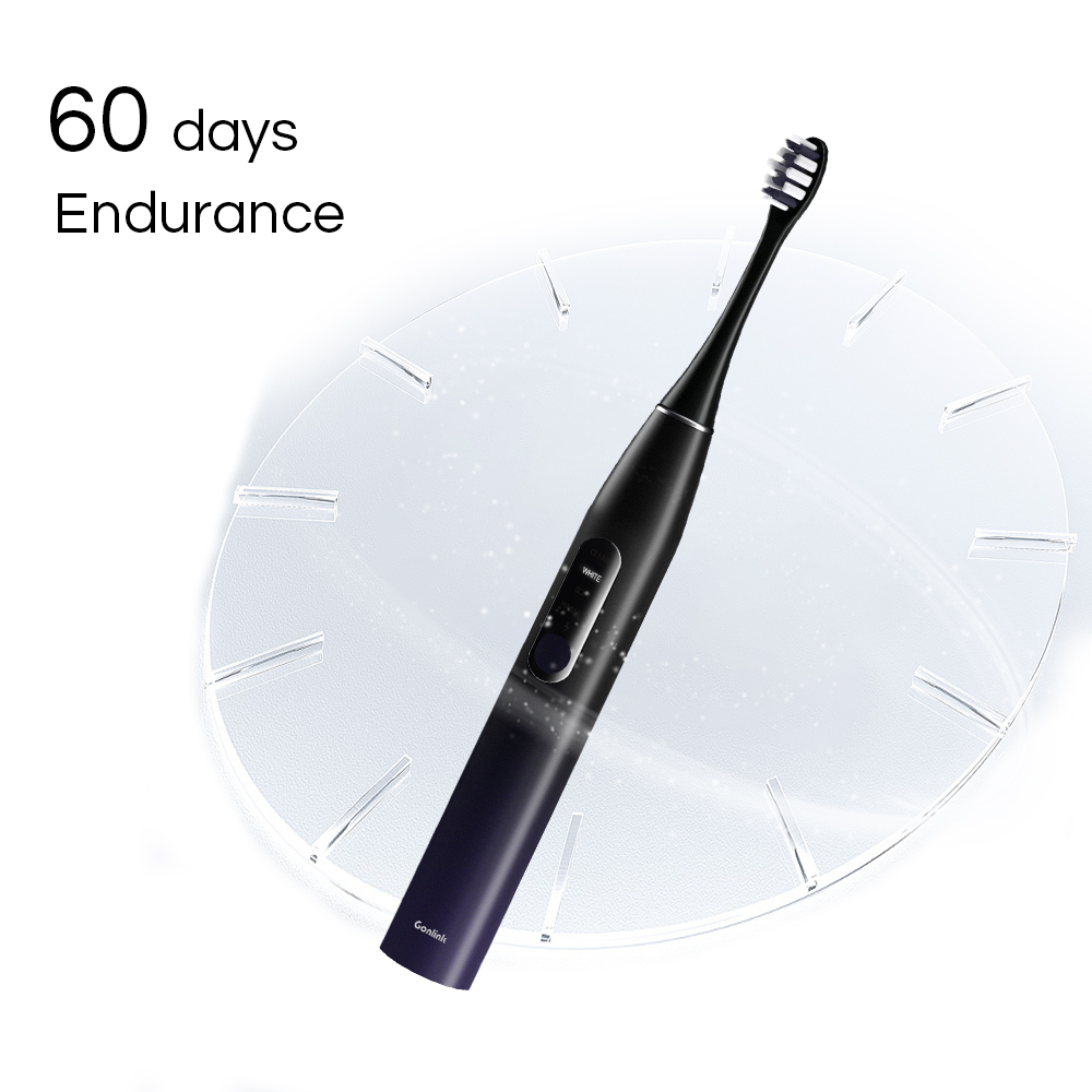 The Adult IPX8 Waterproof Smart Sonic Electric Toothbrush Dental Oral Care