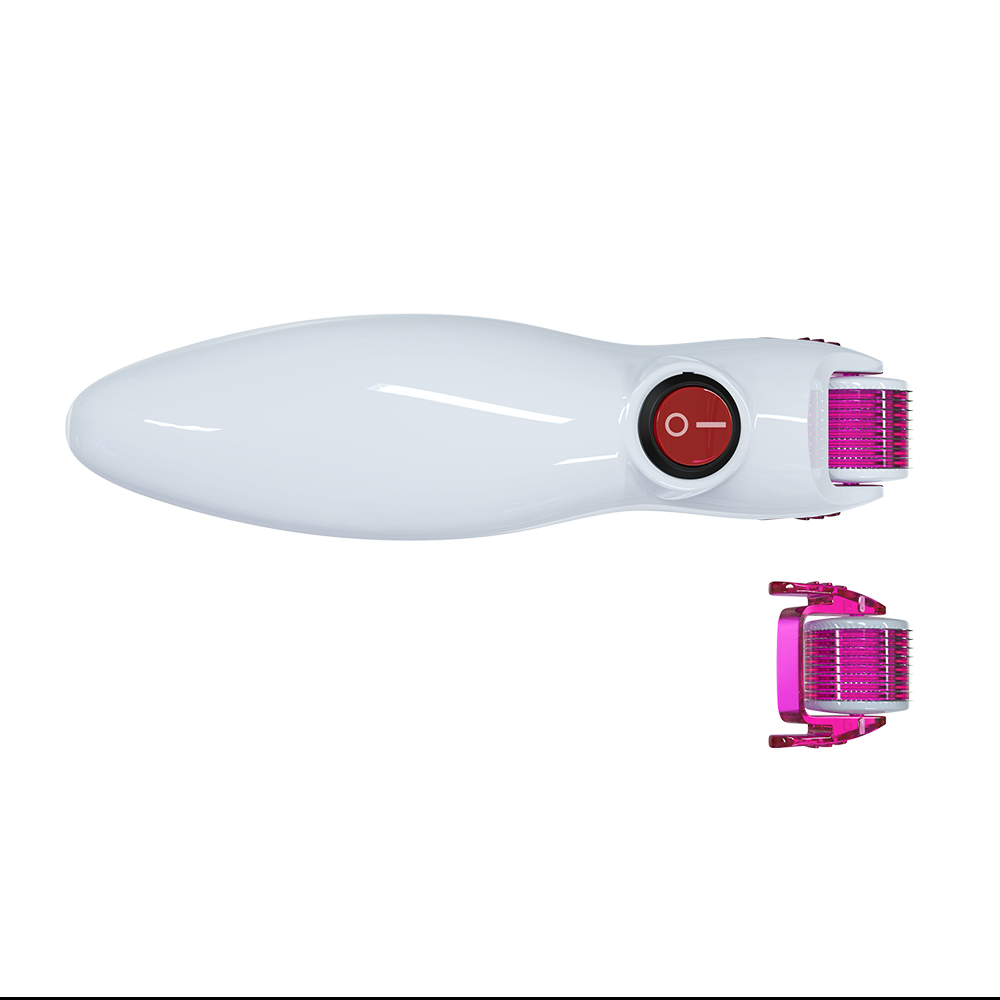 Rouleau derma à aiguilles microneedling Photon LED rouge vibrant 540 600