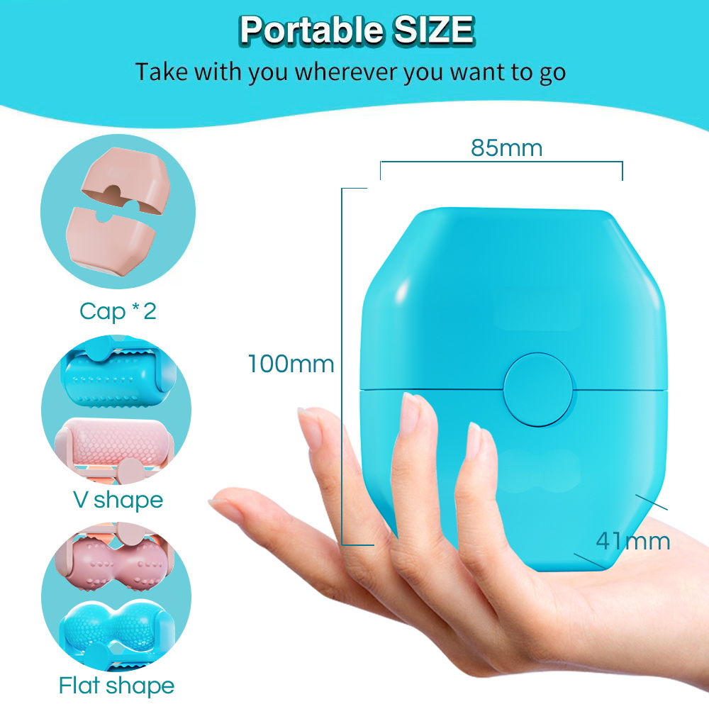 OstarRoller 2in1 Silicone Skin Cooling Cold Therapy Ice Roller Needleless Face Body Massage