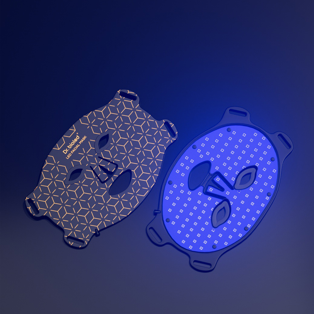 Mặt nạ Trị liệu Ánh sáng Mặt LED Sinh học Gen Uốn cong Silicon Có thể Sạc lại
