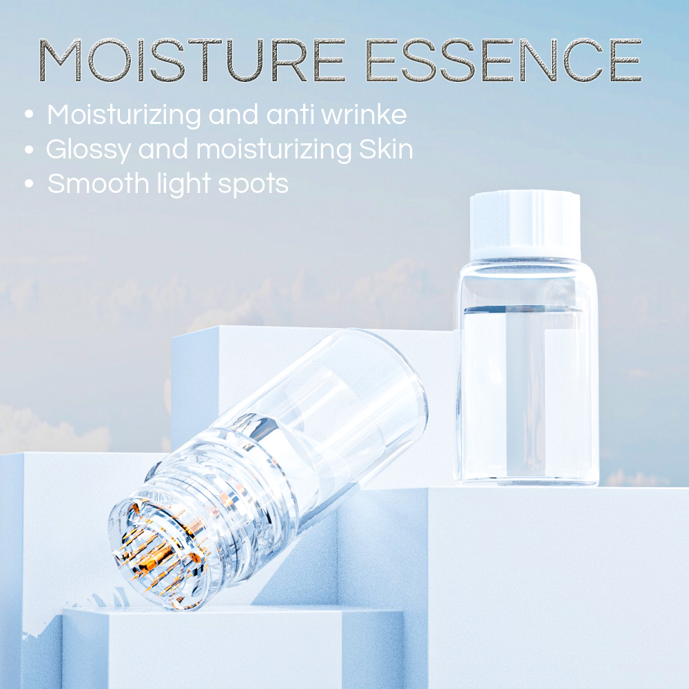 Rouleau de docteur Derma Stamp Hydra Needle 20 aiguilles Sérum hydratant à l'acide hyaluronique SET pour le visage