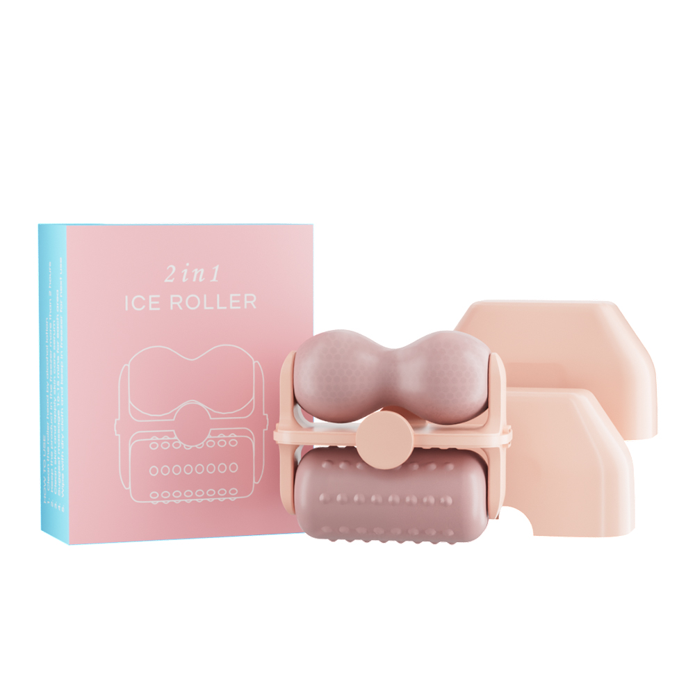 OstarRoller 2in1 Silicone Skin Cooling Cold Therapy Ice Roller Needleless Face Body Massage