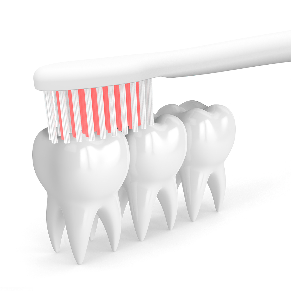 Brosse à dents électrique sonique changeant de couleur magique éblouissante avec étiquette privée