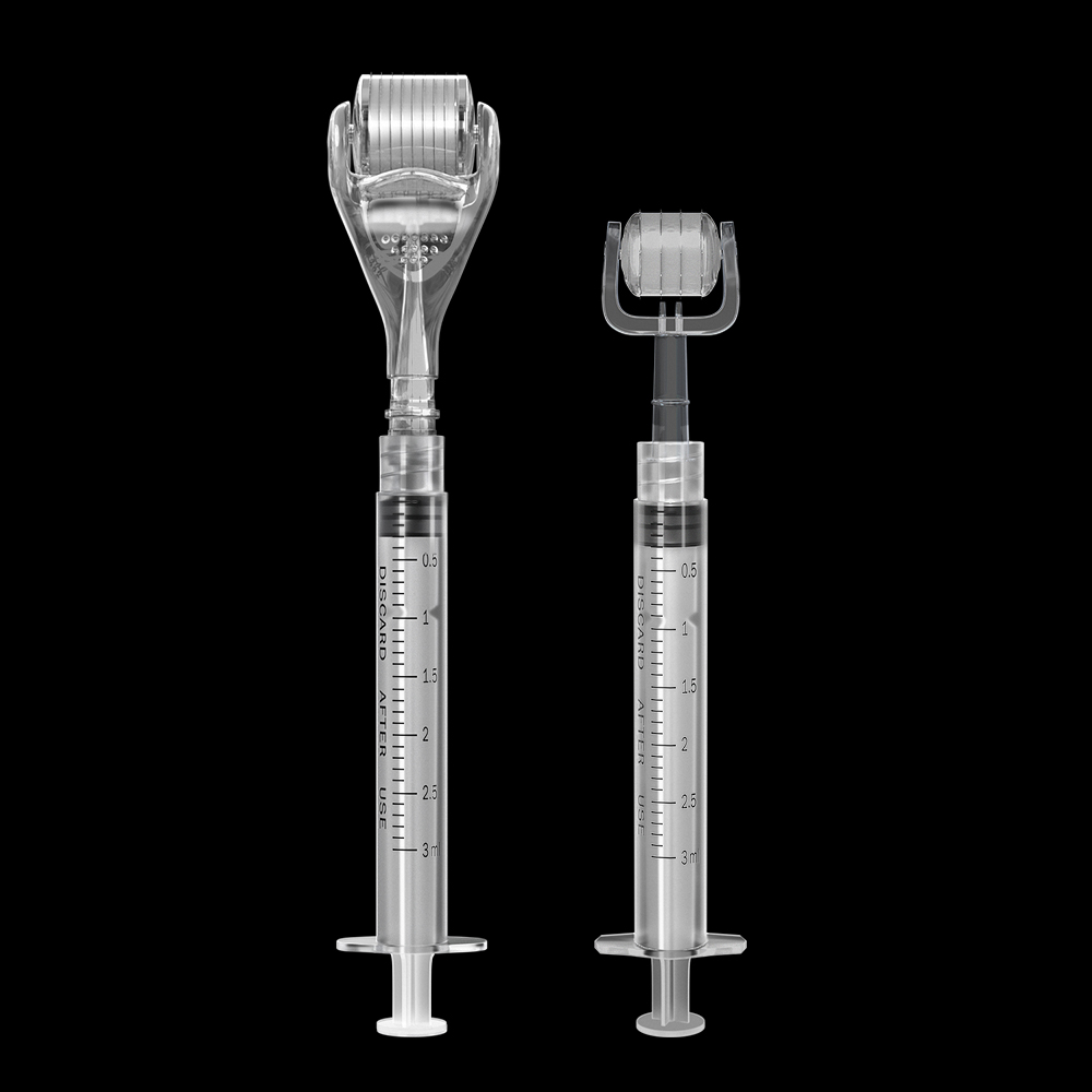 NOUVELLE Microneedling 2EN1 540 et 48 aiguilles Dermaroller pour outil de soin du visage, des yeux et du nez
