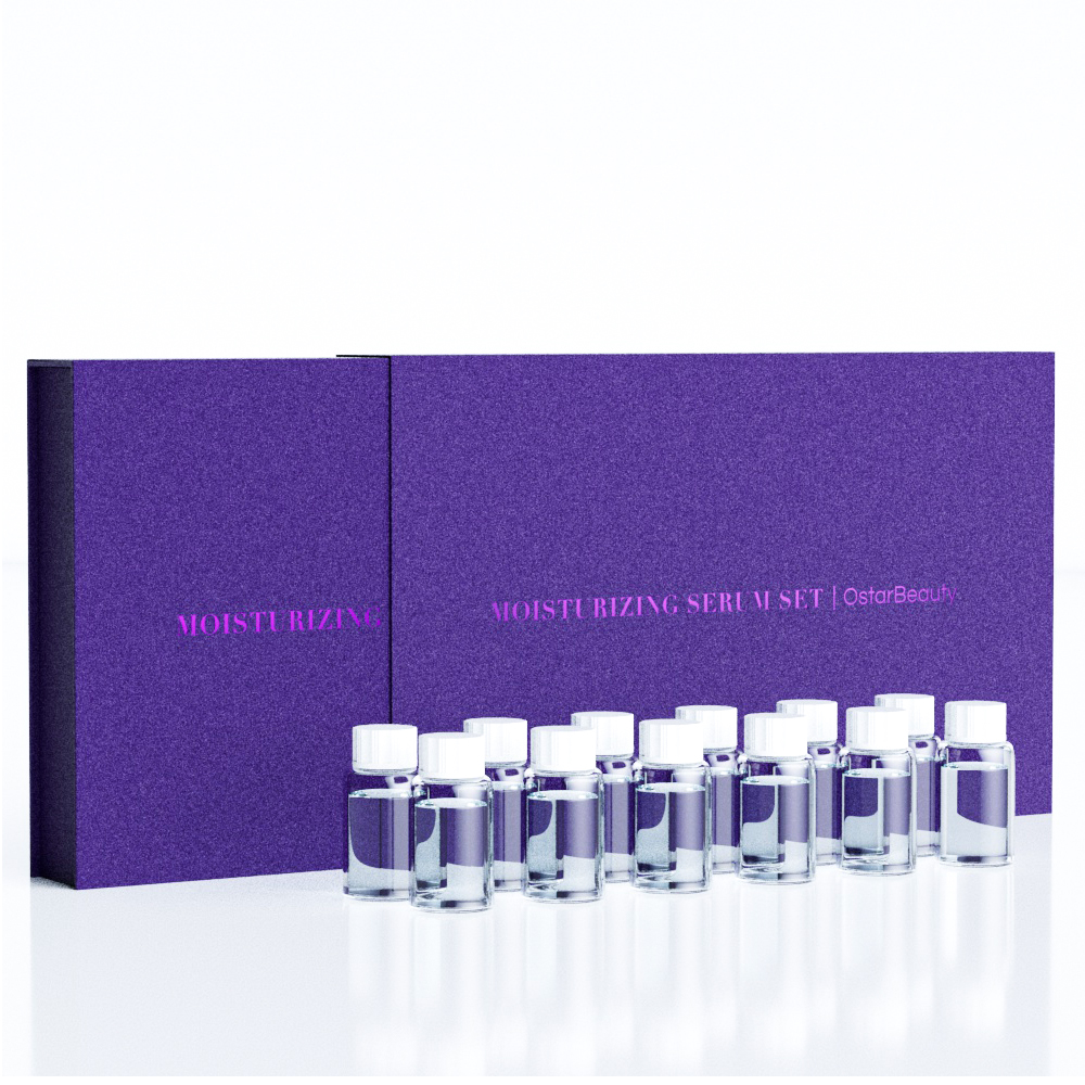 Sérum hydratant à l'acide hyaluronique revitalisant de classe II médical SET 12 unités pour le visage et les yeux
