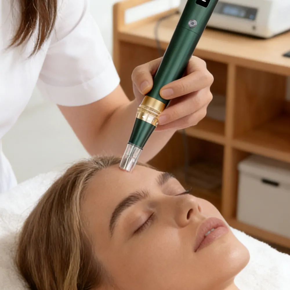 Minimalist Design Anti Aging Powered MicroNeedle Beauty Derma Pen For Home And Medical Use