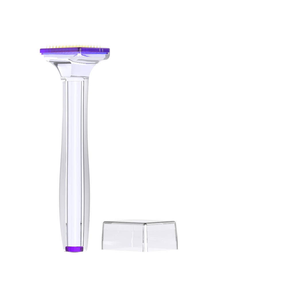 Rouleau de tampon dermique en titane premium à aiguille unique dorée de 0,2 mm pour le visage