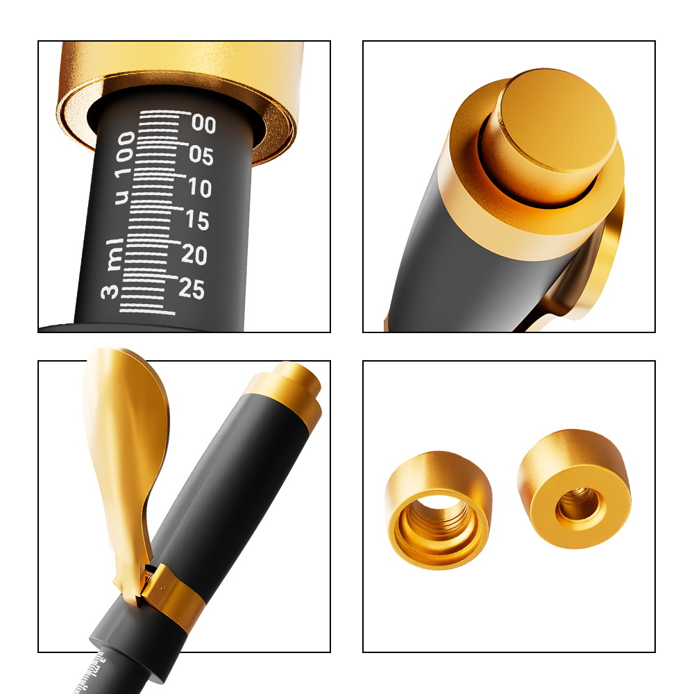 Meilleur stylo à acide hyaluronique avec ampoule de 0,3 ml et 0,5 ml pour le traitement du corps et des lèvres